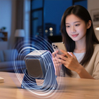 💎 5-IN-1 WIRELESS SPEAKER STAND! 💎 Induction Audio, Phone Holder & Ambient Light