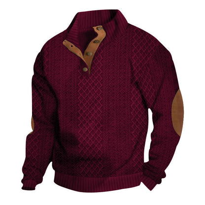 🧥Luxury Comfort | Men‘s Textured Jacquard Sweatshirt | Everyday Essential 🔥