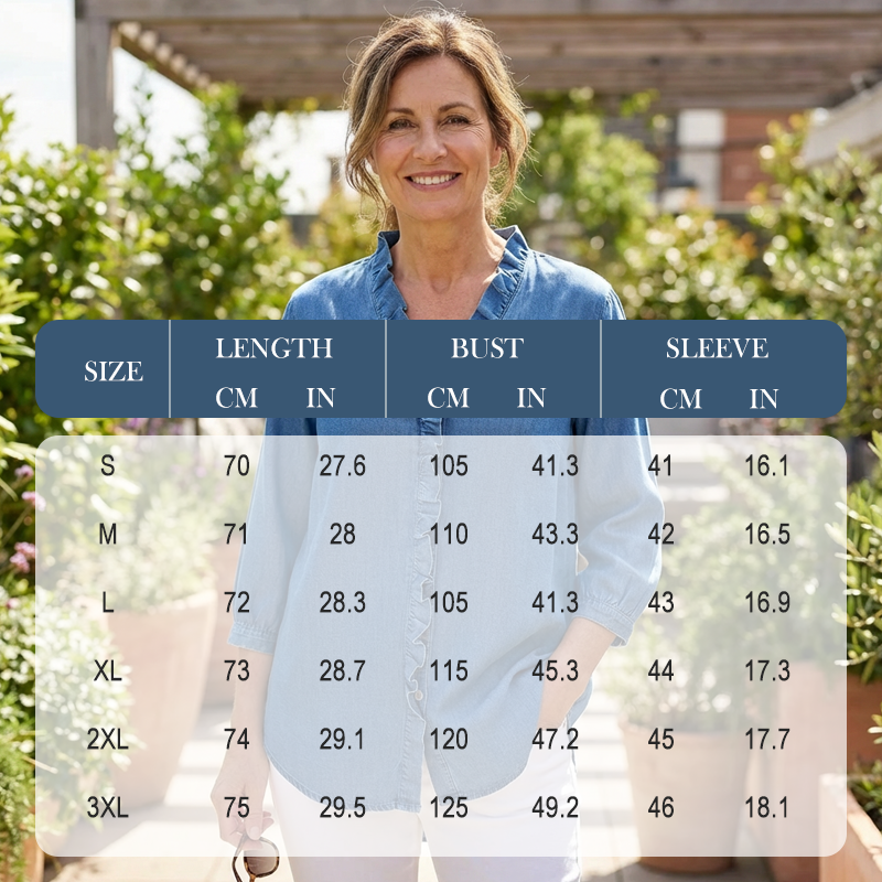 Women's Casual Ruffle V-Neck Shirt | Soft, Breathable & Flattering High-Low Hem ✨