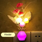 LED Nightlights In The Form Of Simulated Flowers With Intelligent Control For The Bedroom