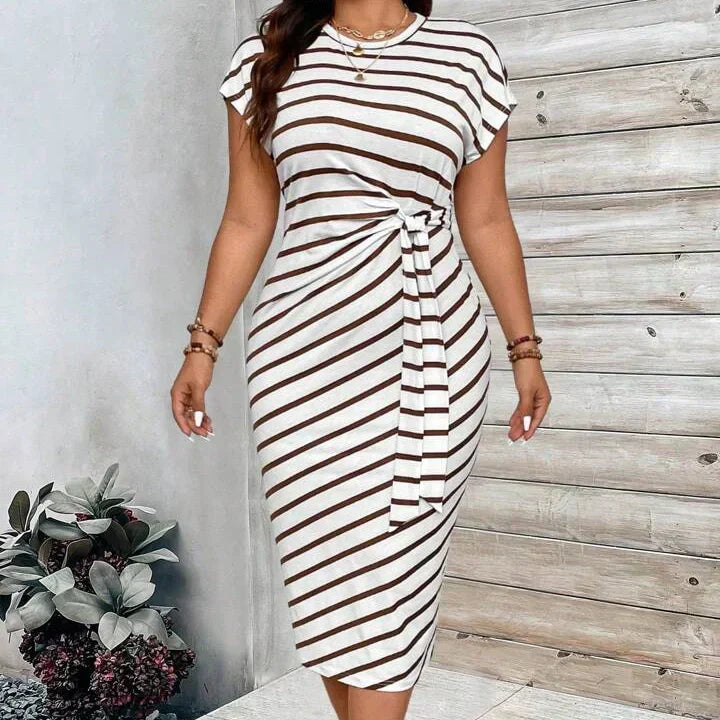 🌸Women's Knot Bodycon Dress – Leopard print, tummy-flattering knot. Comfy & chic for parties or date nights. Feel gorgeous. ✨🌹