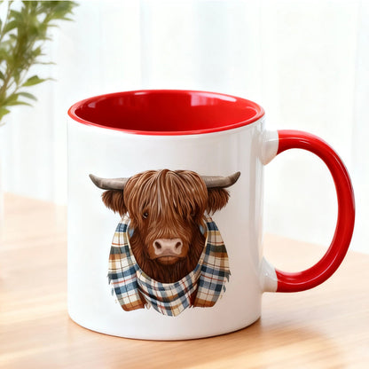 Highland Cow Ceramic Coffee Mug