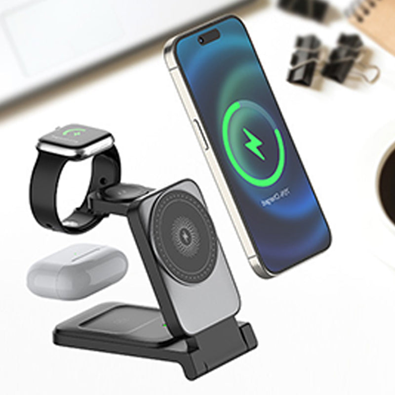 🔥3-in-1 Foldable Magnetic Wireless Charger