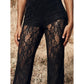 👖Elegant Lace Flare Pants with High-Waisted Design