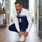 Men's Graphic Print Pullover & Pants Set – Street Style, Comfort Fit & Casual Look 👖