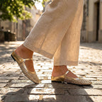 Women's Woven Square-Toe Mary Jane Mules