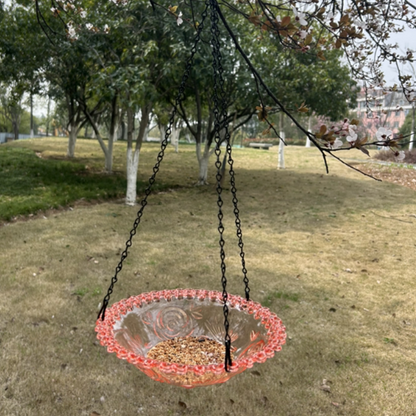 💞50K+ SOLD!🐦🌧️Vintage-Style Bird Feeder with Bath – Hangs anywhere, easy to fill. Attracts robins & blue tits. Perfect for nature lovers. 🏡✨