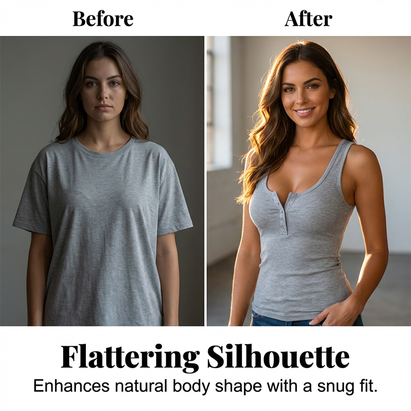 Sleeveless Ribbed Basic Cami Top