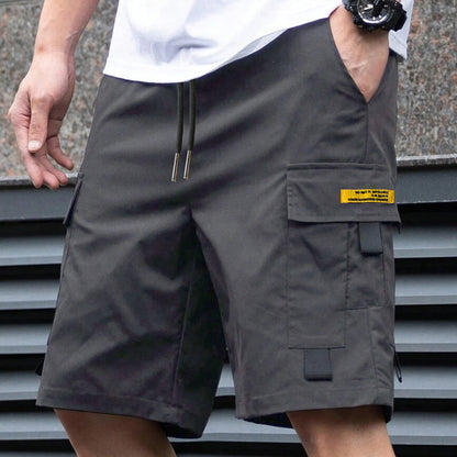 🩳 Men's Cargo Shorts with Drawstring – Easy pull-on, multi-pockets. Lightweight & comfy. Perfect for walks or gardening.