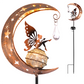 Solar Fairy Moon Garden Stake Light