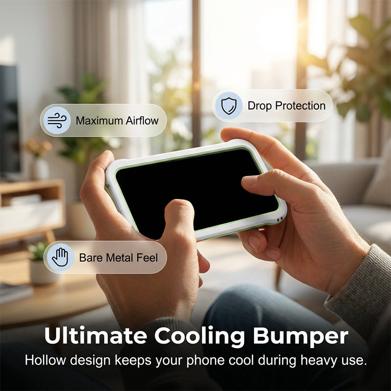 Hollow-Out Heat Dissipation Bumper Case 