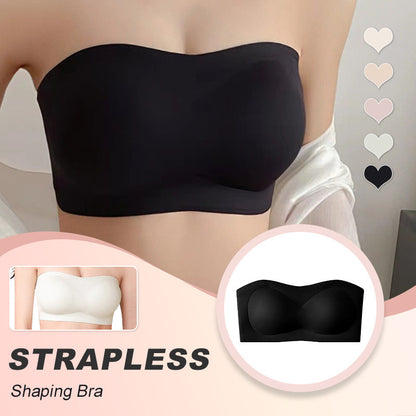 Strapless Push-Up Bra – 360° Non-slip, Wireless & Breathable. 🛡️✨
