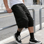 👖 Men's Plus Size Capri Pants – Wide-Leg Loose Fit, Drawstring Waist & Large Pockets ✨