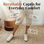 ⏳Time-Limited Special⏰Women's Casual Cotton Linen Capris