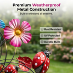 🌸🎡 Solar-Powered Wind Spinner for Garden