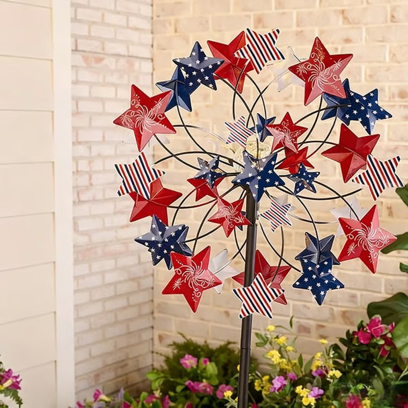 🌸🎡 Solar-Powered Wind Spinner for Garden