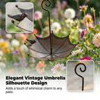 🐦Hanging Umbrella Bird Feeder & Bath – Dual-Use, Rust-Resistant, Vintage Style & Perfect for Garden Decor ☂️