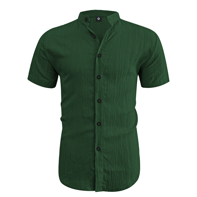 ✨New Arrival👕Men's Summer Stand Collar Short Sleeve Shirt