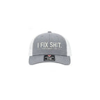 🔥Mesh Back Trucker Cap with "I Fix Shit" Embroidery – Breathable Outdoor Sun Hat🧢☀️