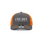 🔥Mesh Back Trucker Cap with "I Fix Shit" Embroidery – Breathable Outdoor Sun Hat🧢☀️
