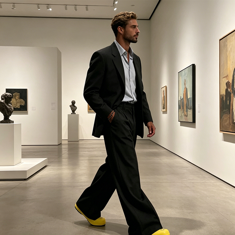 👖 Men's Minimalist Wide-Leg Pants – Structured Seams & Premium Fabric – Bold Silhouette & Versatile Style 🚶‍♂️