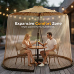 🚩🌞Patio Umbrella Mosquito Netting Screen