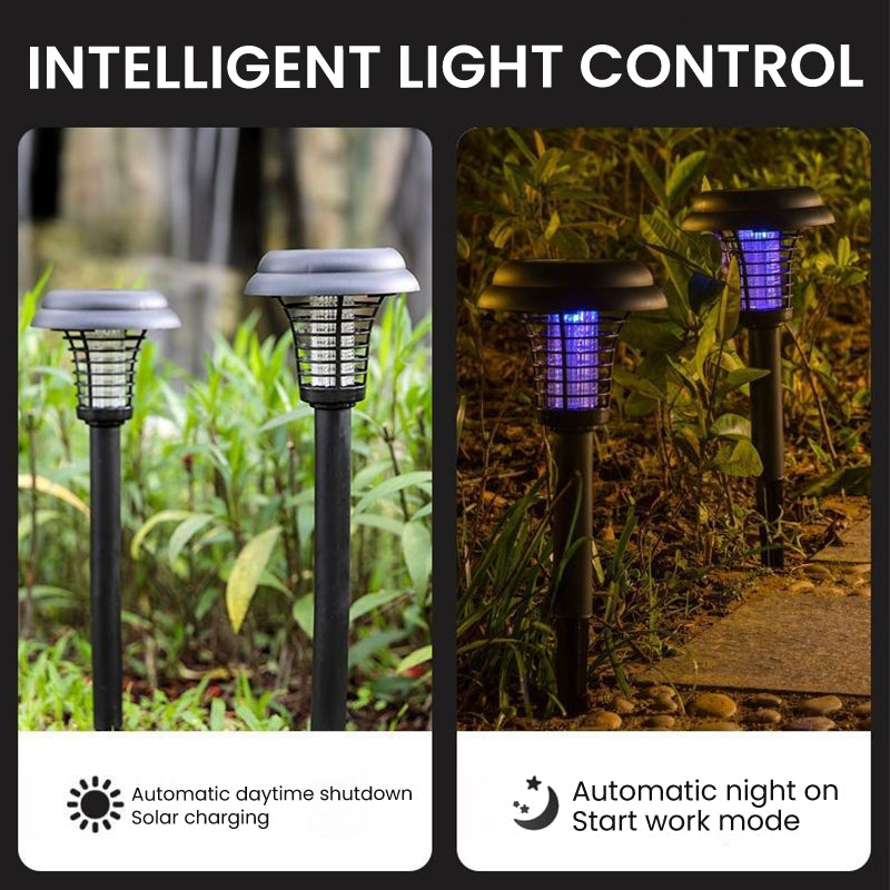 🚫🦟Solar Mosquito Zapper Lamp Stake