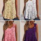 🌸 Women's Summer Floral Print Tank Top – Soft, breathable & sleeveless