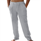 👖 Men's Casual Pants – Elastic Waist, Cotton Blend, Relaxed Fit 🍂