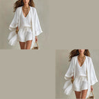 Women's Casual 3-Piece Lounge Set with Cardigan