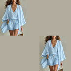 Women's Casual 3-Piece Lounge Set with Cardigan