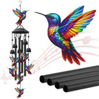 🎵Vintage Metal Memorial Wind Chimes – Soothing Melody, Rust-Resistant Aluminum, Retro Design ✨