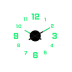 3D DIY Luminous Acrylic Wall Clock Set