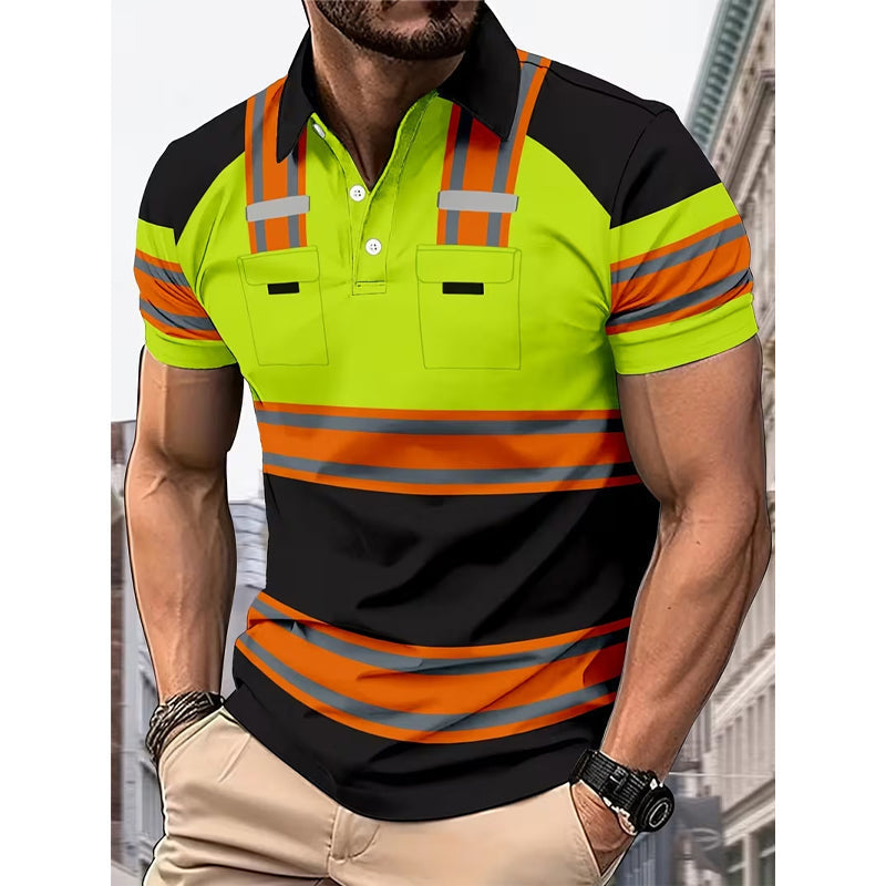 Men's High Visibility Round-Neck Top