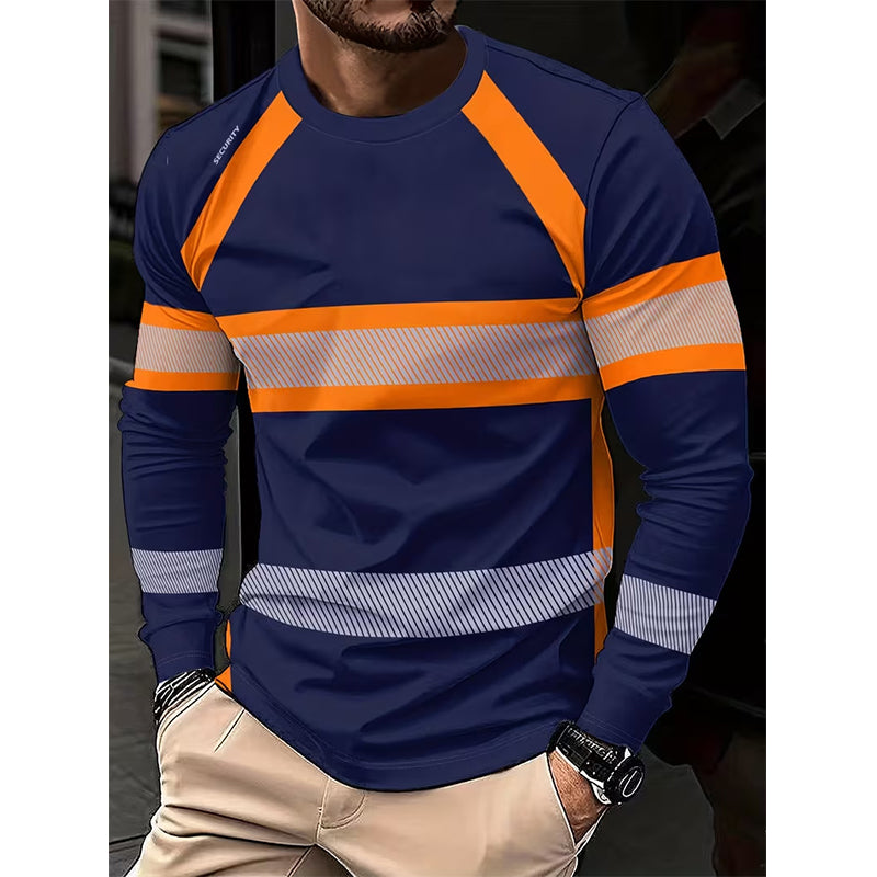 Men's High Visibility Round-Neck Top