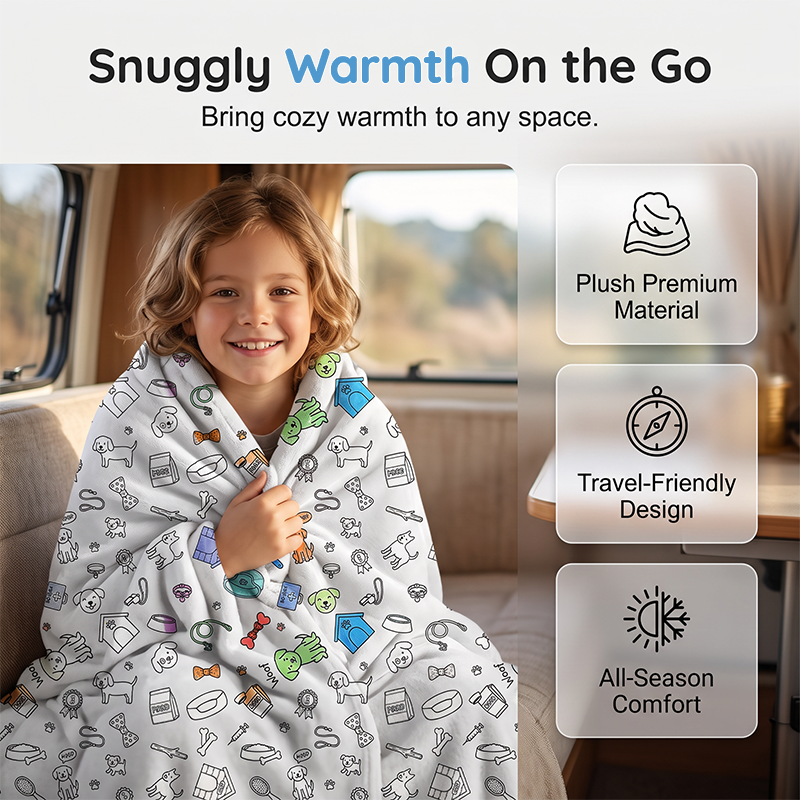 🎨✨Creative Cozy Coloring Blanket Kit – DIY Art & Relaxation Activity