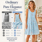 ⌛Limited-Time Offer-Women's Sleeveless O-Neck Tiered Midi Dress