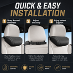 🚗💺Premium Car Seat Headrest & Lumbar Support Cushion