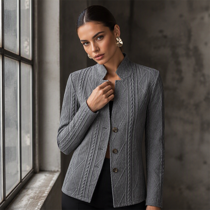 Women's Blazer-Style Knit Jacket