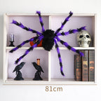 🕷️Oversized Outdoor Halloween Spider – Perfect for Multiple Spots, Haunted House Themes & DIY Scary Displays! 👻✨