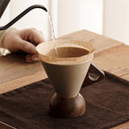 ☕Sip in Style Instantly! No-Slip Rustic Wood-Handle Mug