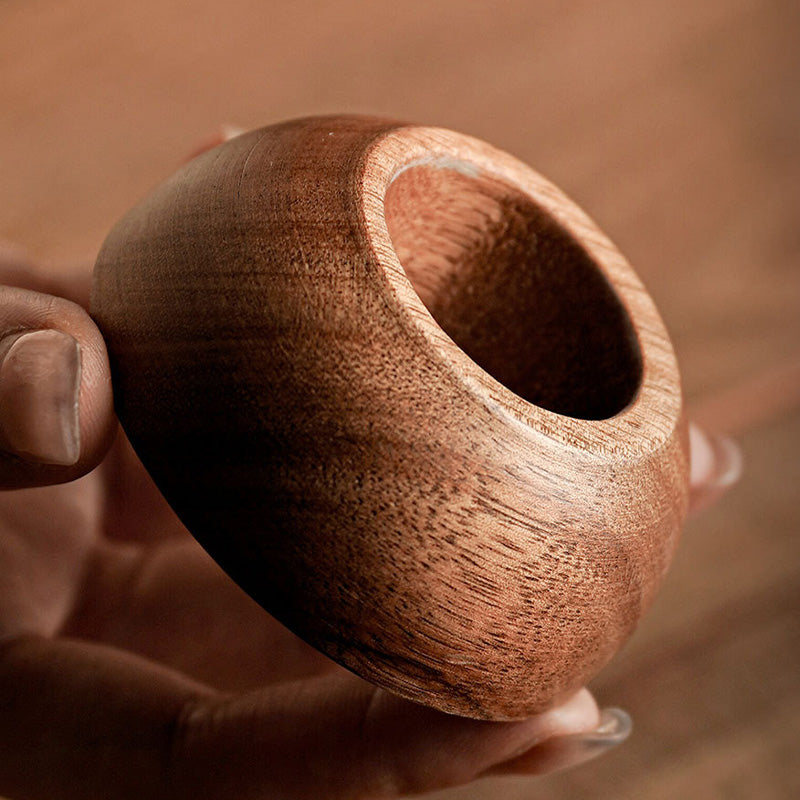 ☕Sip in Style Instantly! No-Slip Rustic Wood-Handle Mug
