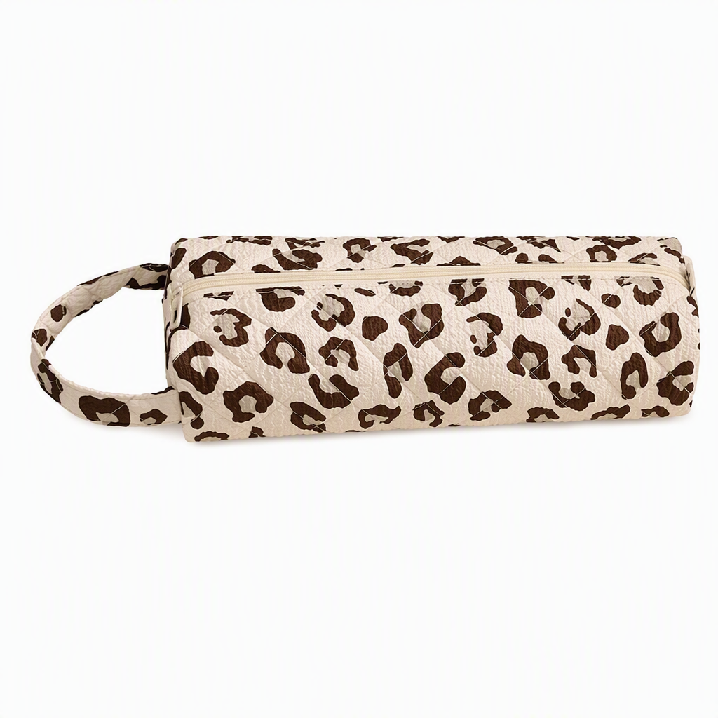 Portable Quilted Travel Storage Bag with Handle for Hair Dryer Curling Iron and Hair Straightener