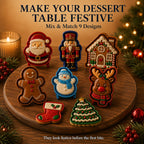 🎄🥧 Christmas Mini Pie Mold 🎅 Festive Press Maker for Santa, Gingerbread & Reindeer Pastries