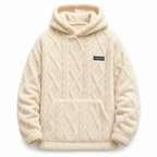 ❄️ Winter-Ready Comfort | Men's Fleece-Lined Jacquard Hooded Pullover