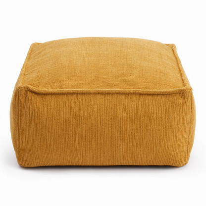 🛋️🧶 Boho Storage Ottoman Pouf Cover – fill with clothes & blankets, supports 220 lbs, washable canvas. Tidy & cosy! 🏠✅